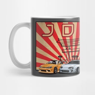 JDM Drift Cars with Torii Gate Graphic Mug